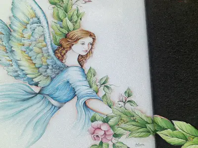 Arte funeraria con decorazione angeli su pietra lavica dell Etna