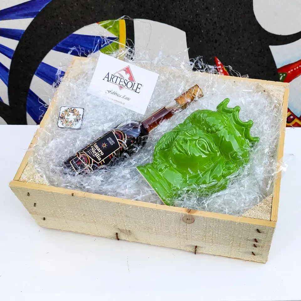 Cofanetto Box in legno regalo decorato a mano