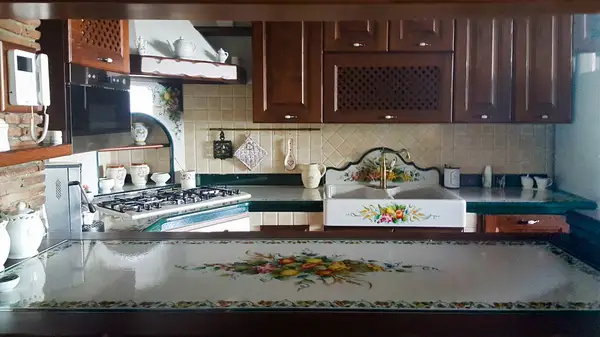 Cucina con penisola Cucina con penisola modello Campania