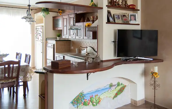 Cucina con penisola porta tv penisola cucina porta tv