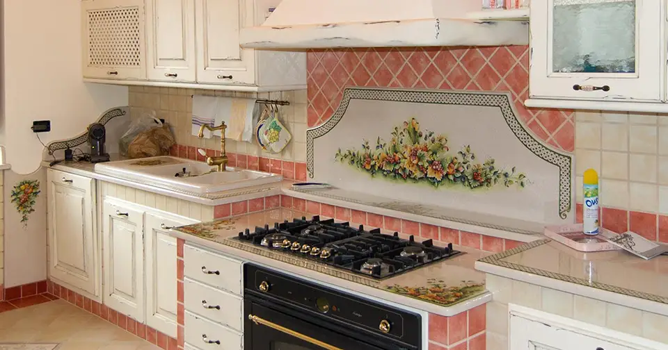 cucina in muratura d altri tempi