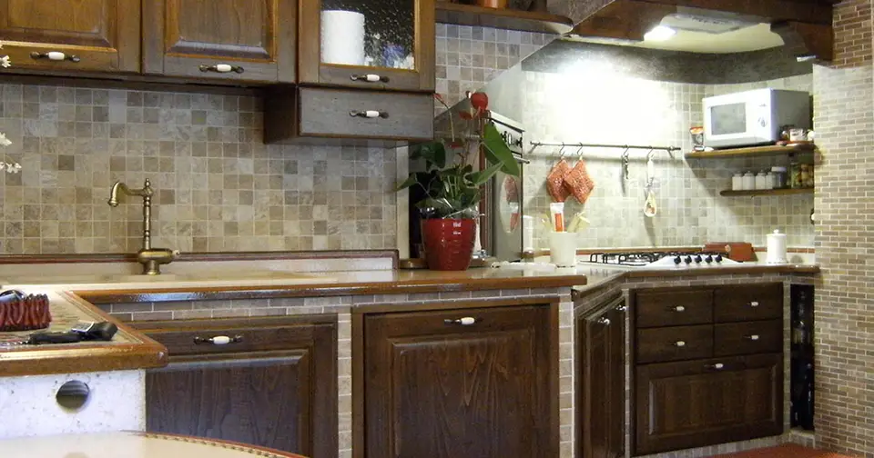 cucina in muratura antica sicilia