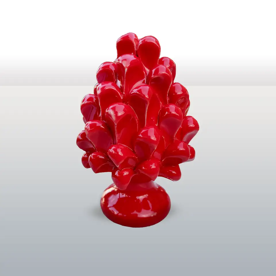 Pigna in Ceramica Rossa h16 rossa monocolore