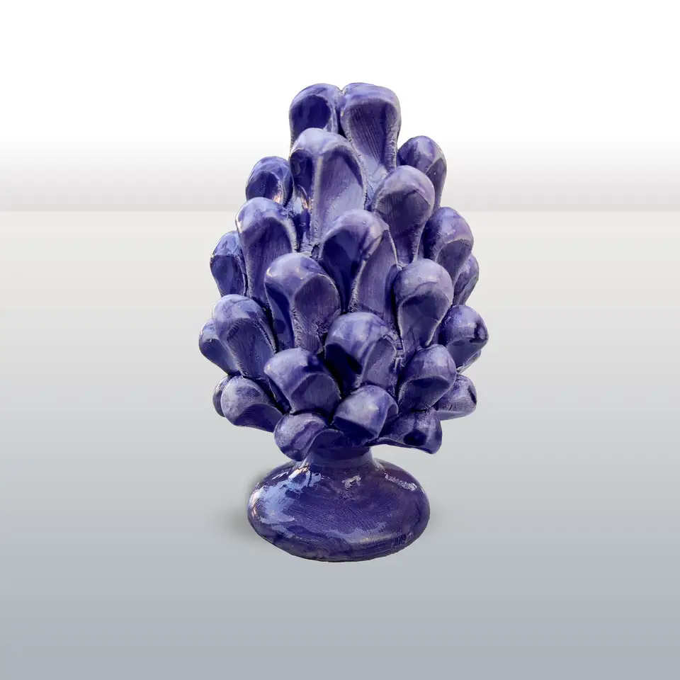 Pigna in Ceramica Viola h16 viola monocolore