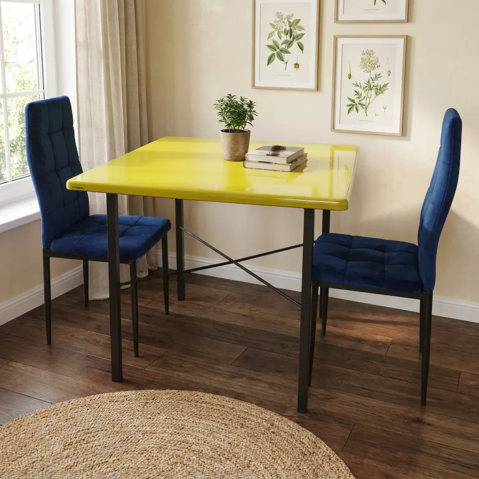 tavolo pietra lavica monocolore giallo