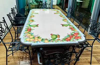 tavolo stile caltagirone 8 posti
