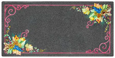 Tavolo in pietra lavica decorato a mano modello Desiderio