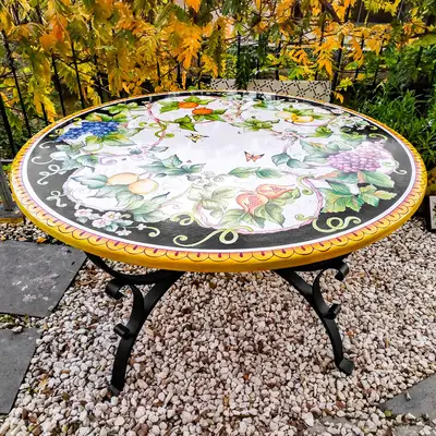 Tavolo da Giardino in Pietra Lavica