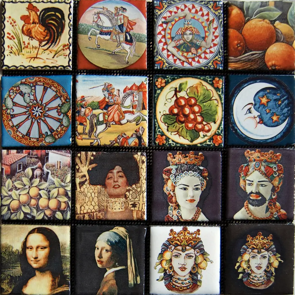 Mosaico in Pietra Lavica MPL001 in pietra lavica