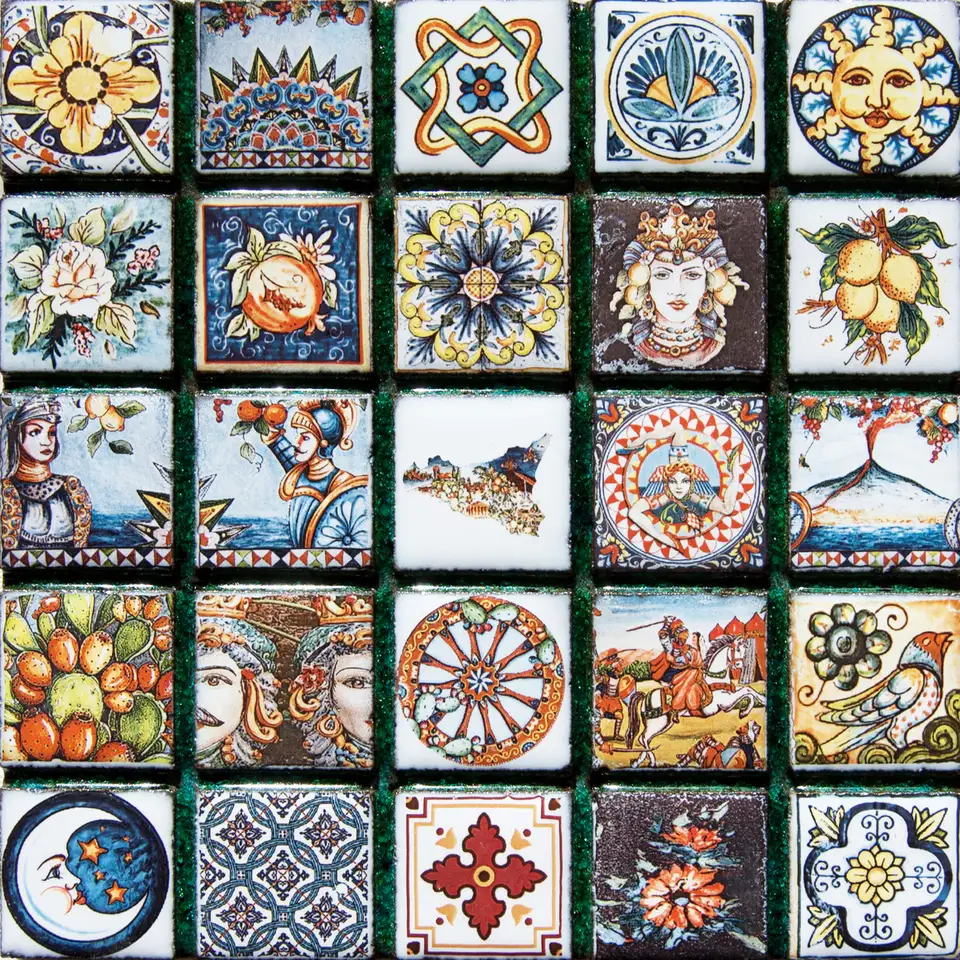 Mosaico in Pietra Lavica MPL002 in pietra lavica