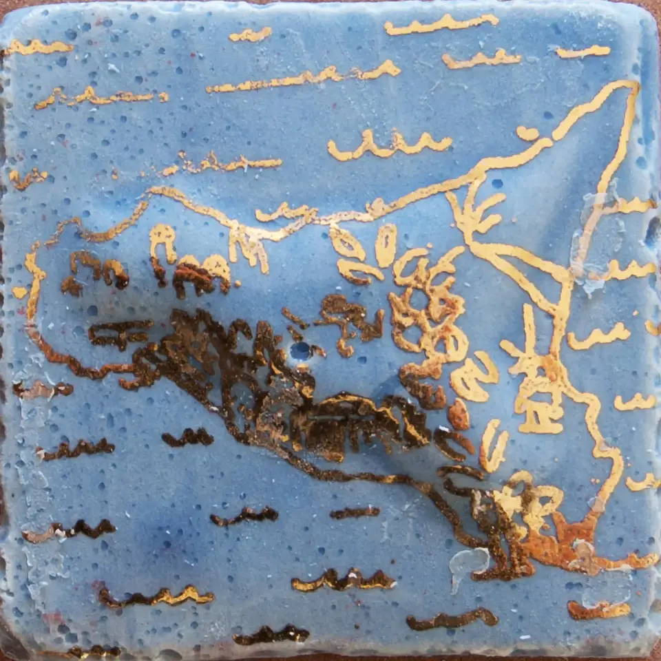 Mattonella a rilievo per mosaico MTR007