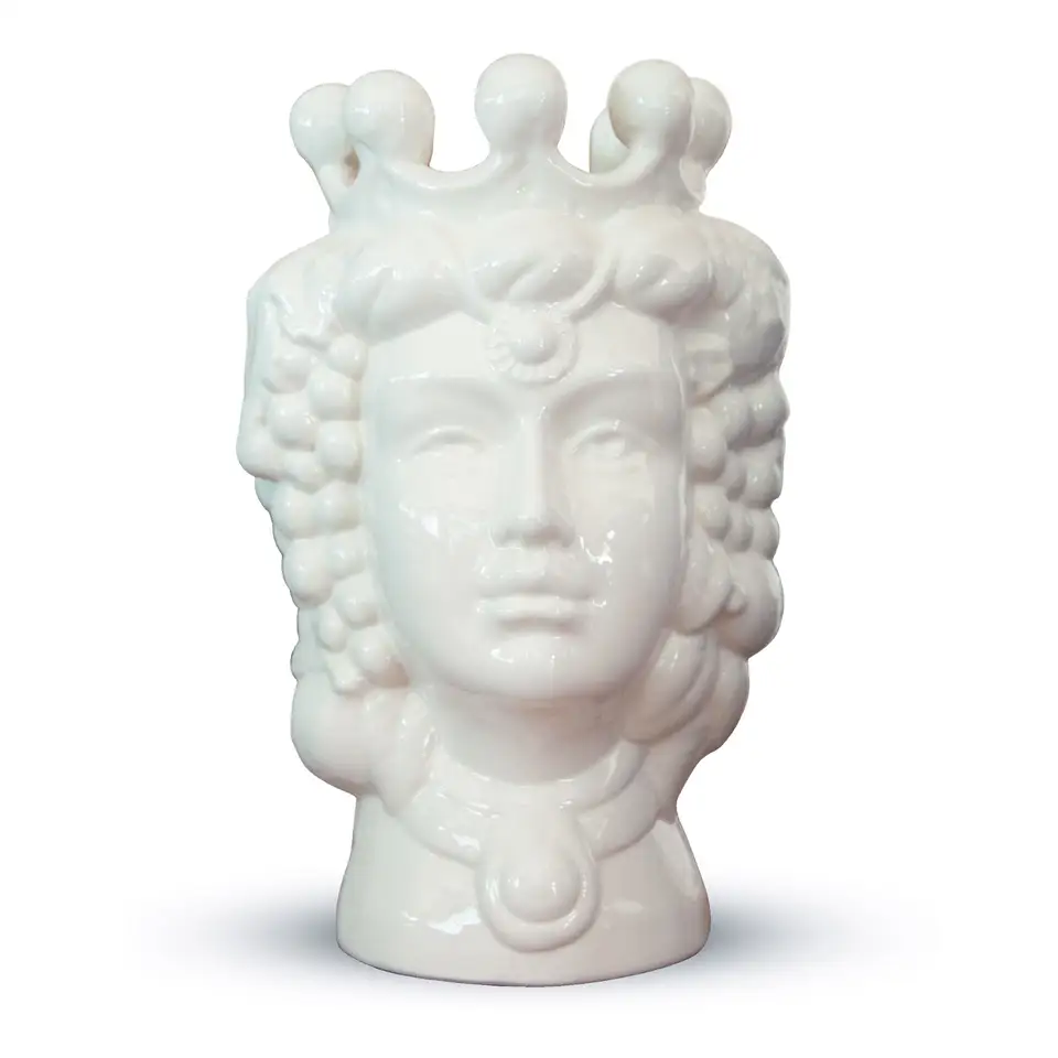 testa di moro donna in ceramica